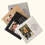 Personalisierte Leder Fotorahmen mit Text und Folding Stand Vatertag Geschenk für Papa Opa