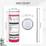 Personlig baksmälla kit receptflaska 20oz Skinny Tumbler Bachelorette med namn text Party Födelsedagsfest Present för tjejer