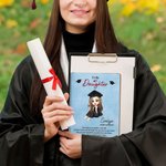 Personalisierte Cartoon Graduation Charakter A5 A6 Notebook mit Namen und Text Graduation Geburtstag Geschenk für Frauen Absolventen