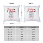 Personalized Christmas in Heaven Throw Pillow Cover with Name and Year Sympathy Christmas Gifts for Family Friends