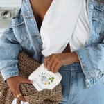 Personalisierte Birthstone Square Jewelry Box mit Namen Travel Essentials Geburtstag Hochzeit Geschenk für Mädchen Frauen