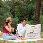Personalized Wedding Anniversary Throw Pillow Cover with Couple Name and Year Valentines Day Anniversary Gift for Couple