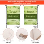 Personalised St. Patrick's Day Irish Clover Four Leaf Garden Flag with Text St. Patrick's Day Gift for Family