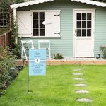 Bandiera da giardino religiosa personalizzata con nome e data per la mia prima comunione: Dio ti benedica Regalo per cristiani