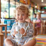 Personalized Cute Cartoon Character Birth Flower 10oz Insulated Sippy Cup with Name and Handle Baby Shower Birthday Gift for Kids