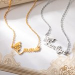 Personligt namnhalsband med graverat årtal för examen Keepsake Födelsedagspresent för studenter från årskurs 2025