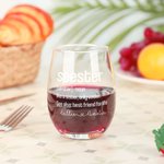 Personligt Seester Definition 12oz stamlöst vinglas med namn Födelsedagsfest Hem Bar Housewarming Present till systrar Vänner