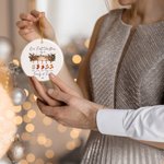 Personalised Our First Christmas Stocking Element Ornament with 1-6 Names Christmas Tree Decor Christmas Gift for Family Friend