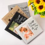 Personalized First Mother's Day Leather Photo Frame with Text and Folding Stand Memorial Keepsake Mother's Day Gift for Her