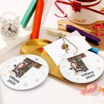 Personnalisé Cartoon Character Bookshelf Snowflakes Reading Girl Ornament with Name Tree Decor Christmas Gift for Her