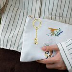 Personlig bokstav Initial Bachelor Hat Diploma Necklace Nyckelring med graverat namn och årsklass 2025 Graduation Gift för Graduate