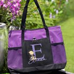 Personalized Classic Winnie the Pooh Tote Bag with Mesh Name and Pocketsand Graduation Birthday Gift for Graduates