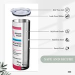 Personlig baksmälla kit receptflaska 20oz Skinny Tumbler Bachelorette med namn text Party Födelsedagsfest Present för tjejer