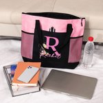 Personalized Classic Winnie the Pooh Tote Bag with Mesh Name and Pocketsand Graduation Birthday Gift for Graduates