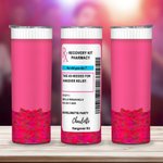 Personlig baksmälla kit receptflaska 20oz Skinny Tumbler Bachelorette med namn text Party Födelsedagsfest Present för tjejer