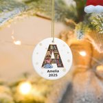 Personnalisé Cartoon Character Bookshelf Snowflakes Reading Girl Ornament with Name Tree Decor Christmas Gift for Her