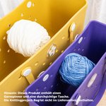 Personalisiertes Durchsichtiges Namenstasche-Garnspinner-Set Häkeln Stricken Zubehör für BOGG-Urlaub Geburtstag Geschenk für Handarbeits-Liebhaber