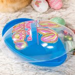 Personalized Faux Glitter Colorful Bunny Design Fillable Jumbo Easter Egg with Name Holiday Basket Stuffers Easter Birthday Party Favors Gift for Kids