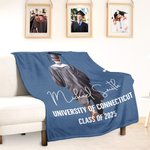 Henkilökohtainen akvarelli kukka Grad Cap Graduates 