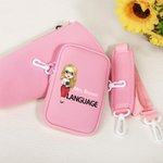 Personalisierte Cartoon Thema Lehrer Wasserflasche Tragetasche für 40oz Stanley Tumbler mit Namen Beutel und verstellbaren Riemen Geburtstag Geschenk für Lehrer