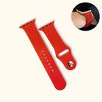 Personalised Firefighter First Responder Silicone Apple Watch Band with Engraved Name Birthday Father's Day Gift for Firefighter