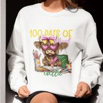 Personlig 100 dagar Highland Cow T-shirt Sweatshirt Hoodie med namn Lärares dag Tillbaka till skolan Present till lärare