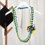 Personalized Graduation Ribbon Lace Braided Necklace with Graduation Cap Decoration