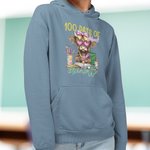 Personlig 100 dagar Highland Cow T-shirt Sweatshirt Hoodie med namn Lärares dag Tillbaka till skolan Present till lärare