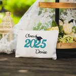 Personalized Bachelor Cap Name Makeup Bag Class of 2025 Graduation Gift