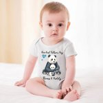 Personalizado Nuestro Primer Día del Padre Juntos 2025 Camisa Panda Padre e Hija Hijo Set Día del Padre Papá y Yo Papá y Bebé a juego