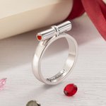Anello di laurea inciso personalizzato Anello universitario Anello di classe Anello di laurea con testo Pietra di nascita per regalo di laurea