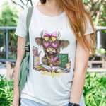 Personlig 100 dagar Highland Cow T-shirt Sweatshirt Hoodie med namn Lärares dag Tillbaka till skolan Present till lärare