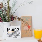 Personalized 5-star Review Greeting Card with Name and Envelope  Mother's Day Birthday Gift for Mom