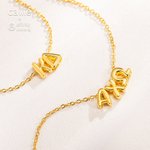 Personalisierte 3D Blase griechischen Buchstaben Halskette Schmuck Bid Day Schwesternschaft Geburtstag Geschenk für Schwestern Freunde | Callie × Affinity Licensing