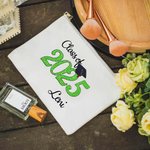 Personalized Bachelor Cap Name Makeup Bag Class of 2025 Graduation Gift