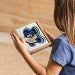 Personalizzato proprietario di un animale domestico che stringe la mano al cane con una cornice per la riunione dei sogni Decorazione da scrivania Regalo commemorativo di simpatia per l'amante degli a