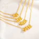 Personalisierte 3D Blase griechischen Buchstaben Halskette Schmuck Bid Day Schwesternschaft Geburtstag Geschenk für Schwestern Freunde | Callie × Affinity Licensing