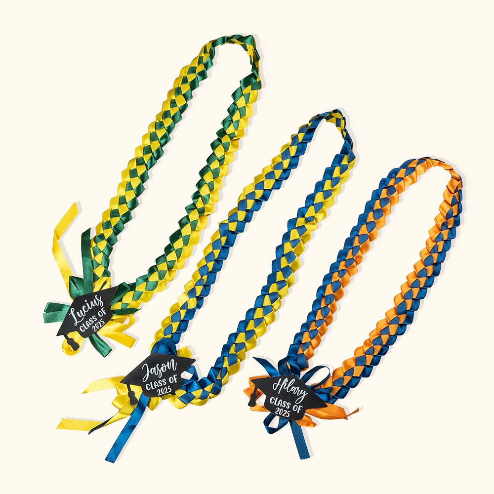 Collier à Personnaliser avec Nom Collier Tressé en Dentelle avec Coiffe de Remise des Diplômes Cadeau de Graduation pour Elle Lui
