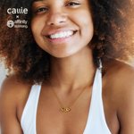 Personalisierte 3D Blase griechischen Buchstaben Halskette Schmuck Bid Day Schwesternschaft Geburtstag Geschenk für Schwestern Freunde | Callie × Affinity Licensing