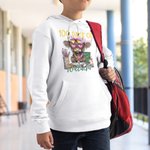 Personalizada Coquette Lazo Highland Vaca 100% Algodón Niño Camiseta Sudadera Sudadera con Capucha con Nombre Vuelta al Cole Regalo de Cumpleaños para Niños