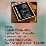 Henkilökohtainen kaiverrettu Golf Initial Name Old Fashioned Whiskey lasit puinen laatikko asetettu kivet ja liuskekivi Coaster syntymäpäivä häät lahja miehille