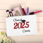 Personalized Bachelor Cap Name Makeup Bag Class of 2025 Graduation Gift