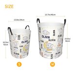 Personalisierte niedlichen Elefanten großen Spielzeug-Wäschekorb mit Griff wasserdicht Kinderzimmer Dekoration Housewarming Geschenk für Kinder