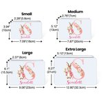 Scatola di latta per biscotti personalizzati con nome e iniziali, coniglietto floreale carino, regalo di Pasqua per ragazzi e ragazze.