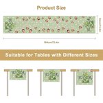 Personalized Polka Dot Bunny Ears 2-7 Face Photos Table Runner with Initial Easter Dining Decor Gift for Kids Family