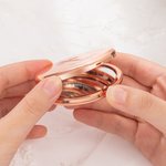 Miroir de maquillage compact avec texte gravé Set de 2 miroirs d'anniversaire et de mariage Cadeau de Noël pour femmes chrétiennes