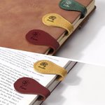 Gepersonaliseerde PU lederen geboorte bloem magnetische bladwijzer Clip met naam Verjaardagscadeau voor boekenwurm Book Lover