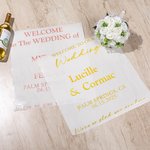 Autocollant Personnalisé avec Nom Lieu Date Texte Décoration Miroir Décalcomanie de Bienvenue Fiançailles Cadeau pour Organisateur de Mariage