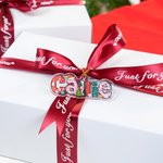 Personalizado Santa Hat Bell Christmas Tree Name Ornament Nursery Christmas Tree Decor Gift for Kids Family