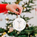 Personalized Happy First Mother's Day Cute Animal Ceramic Ornament with Name and Year Mother's Day Gift for Woman